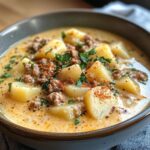 Cremige Kartoffel-Hackfleisch-Suppe