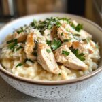 Cremiges Hähnchenrisotto