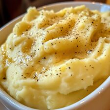 Cremiges Kartoffelpüree mit Knoblauchbutter – himmlisch einfach in 3 Schritten