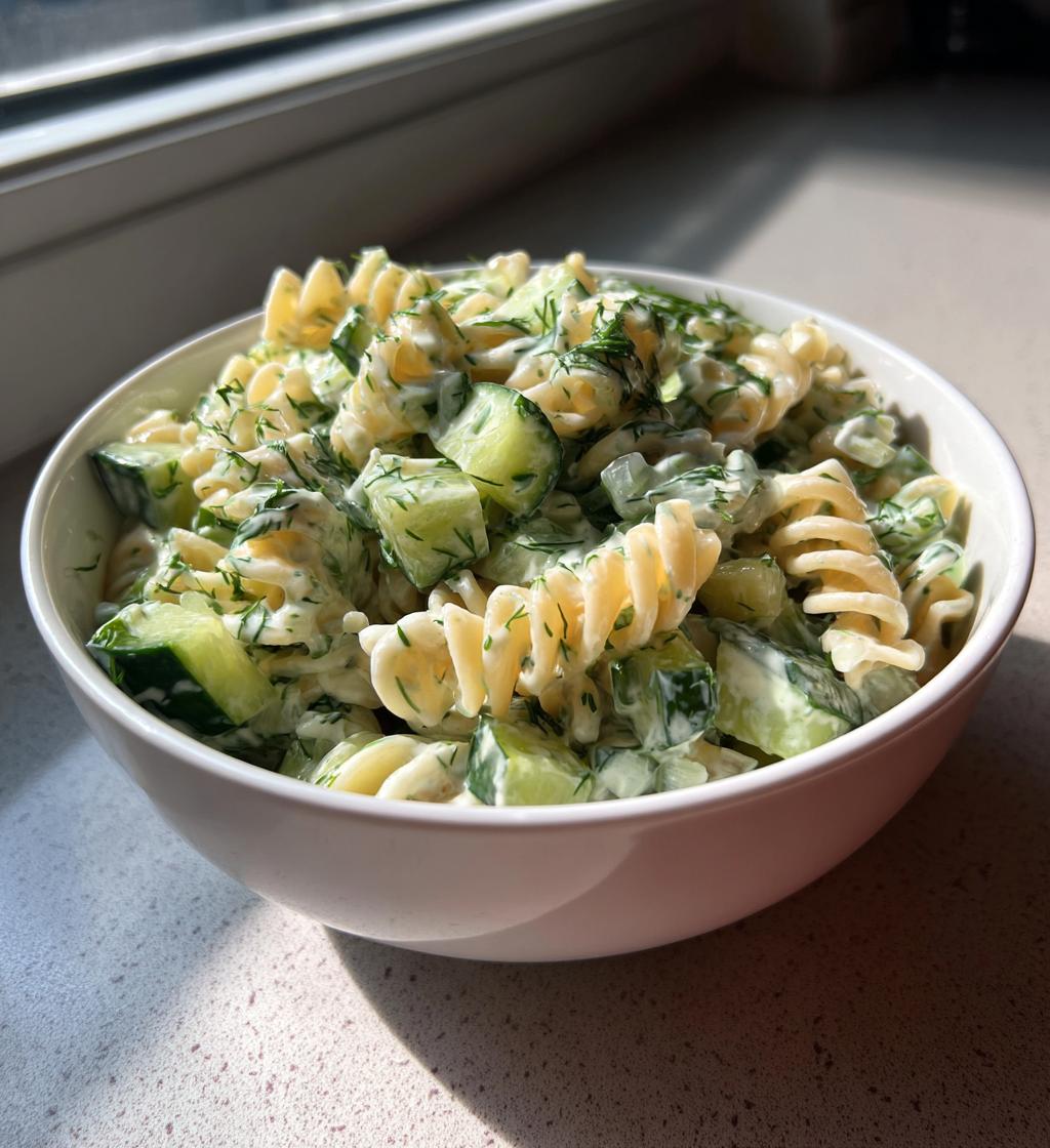 Dill-Gurken-Nudelsalat