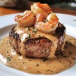 Filet Mignon mit Garnelen und Hummer-Creme