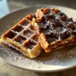 Flauschige Schokoladenmilch-Waffeln – Frühstücksgenuss für Halloween-Liebhaber!