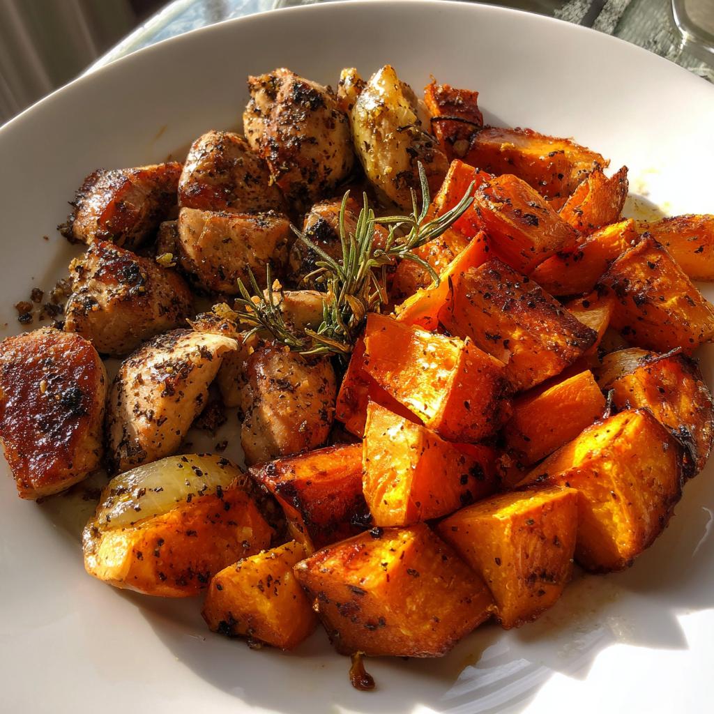 Gebackene Pute mit Süßkartoffeln – Schnelles & gesundes Abendessen