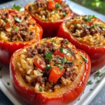 Gefüllte Paprika mit Hackfleisch