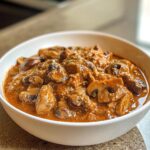 Hackfleisch-Stroganoff