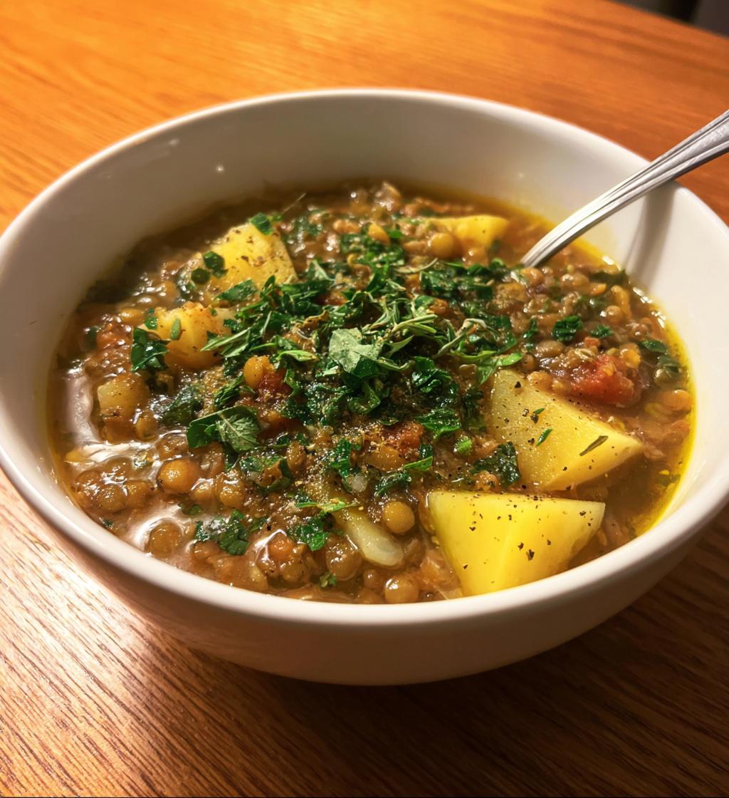 Herzhafte Linsen-Kartoffel-Suppe: 7 wohltuende Vorteile