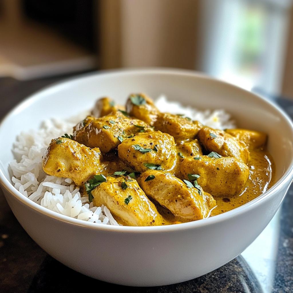 Hähnchen-Curry mit Reis