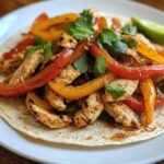 Hähnchen-Fajitas mit Paprika