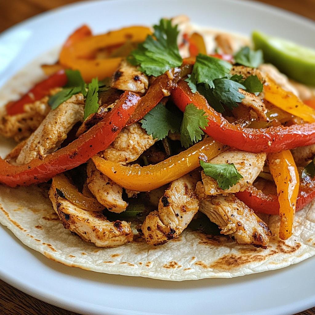 Hähnchen-Fajitas mit Paprika