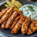 Hähnchen-Gyros mit Tzatziki