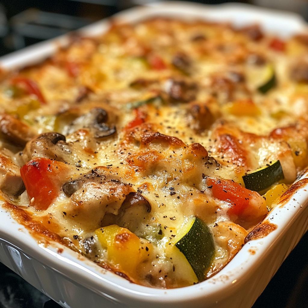 Hähnchenauflauf mit Gemüse
