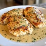 Hähnchenfilet in würziger, cremiger Knoblauch-Parmesan-Sauce