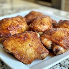 Knusprige Hähnchenschenkel in 40 Minuten - Heißluftfritteuse Wunder