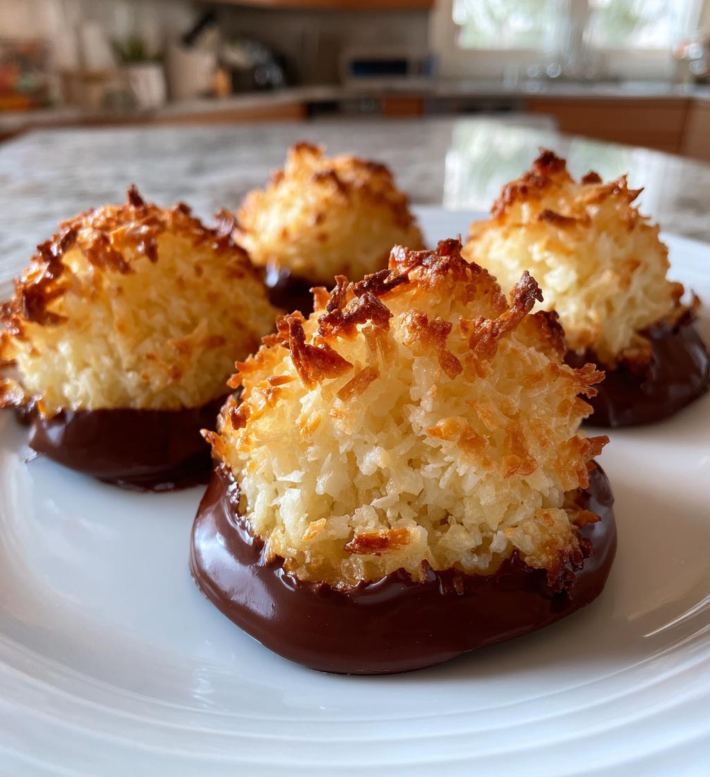 Kokosmakronen Rezept mit Schokoboden für extra Aroma.