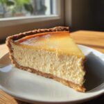 Käsekuchen mit Keksboden
