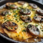 Raclette-Kombination mit Pilzen und Kräuterbutter