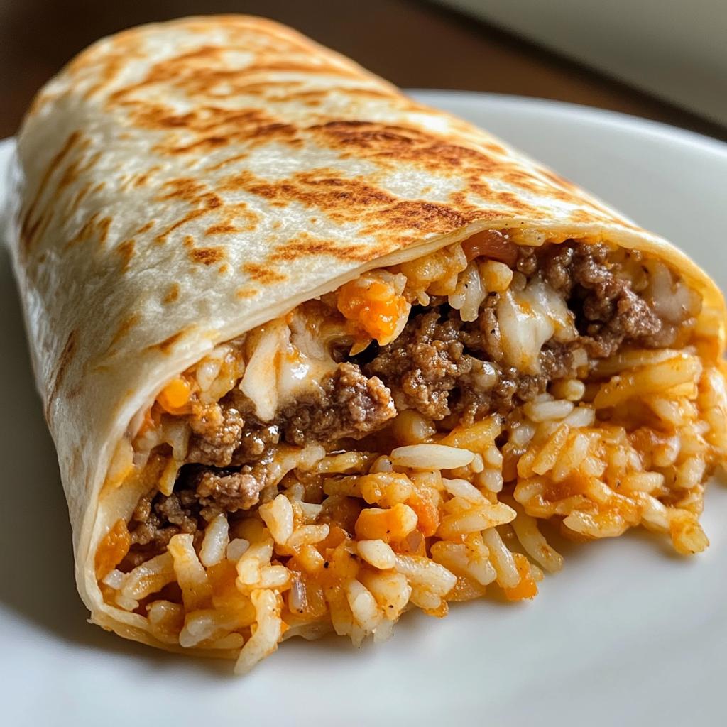 Rinderburritos mit Reis