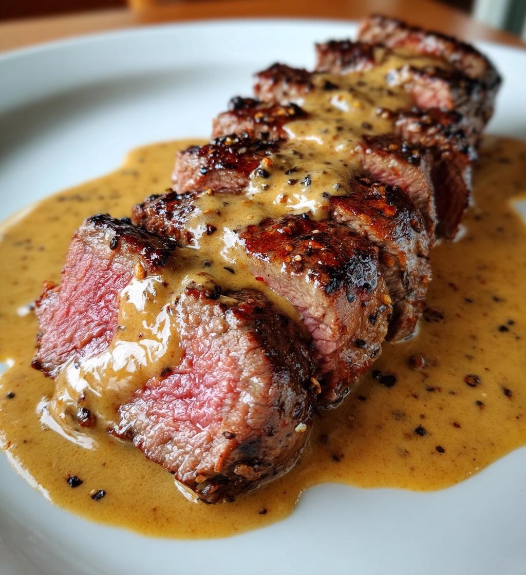 Rinderfilet mit Pfefferrahm