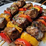 Rinderschaschlik mit Paprika