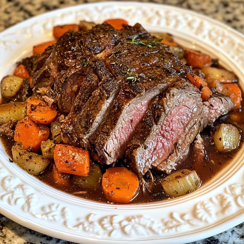Rinderschmorbraten mit Gemüse