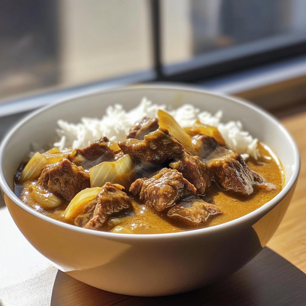 Rindfleisch-Curry mit Kokosmilch