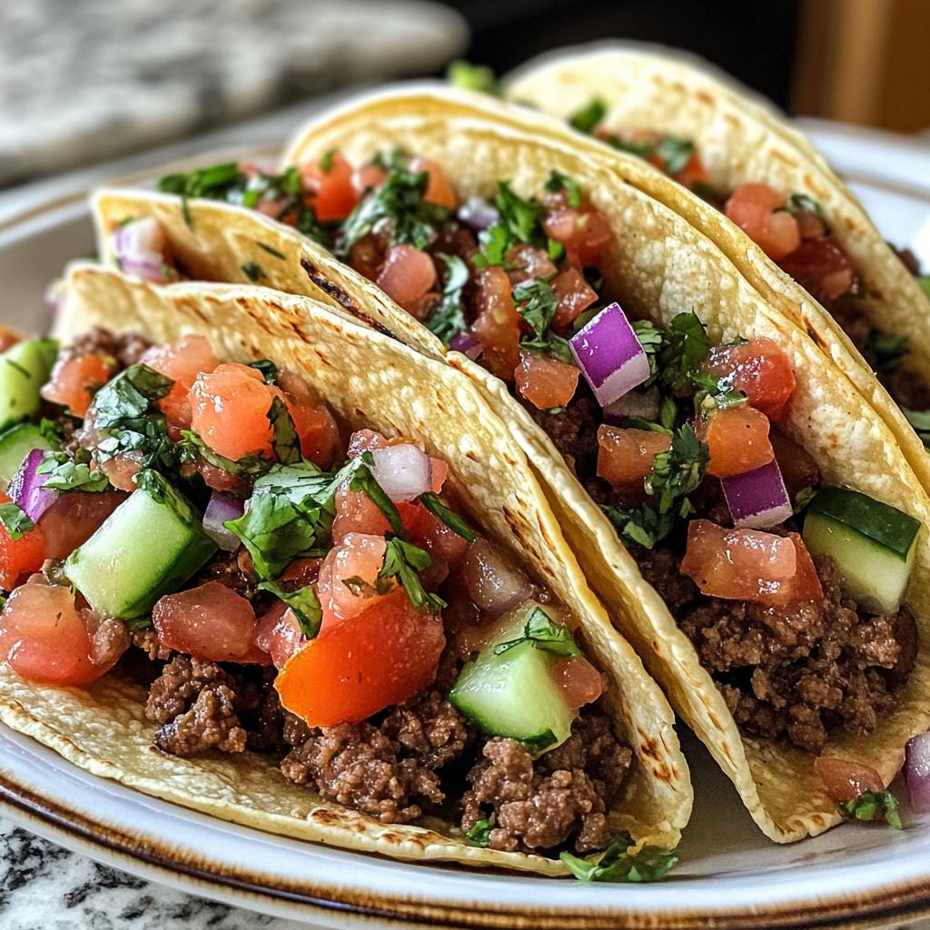 Rindfleisch-Tacos mit Salsa