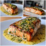 Saftiges Lachsfilet mit Zitronen-Dill-Butter
