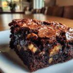 Schokoladen-Brownies mit Nüssen