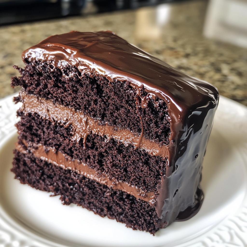 Schokoladenkuchen mit Ganache