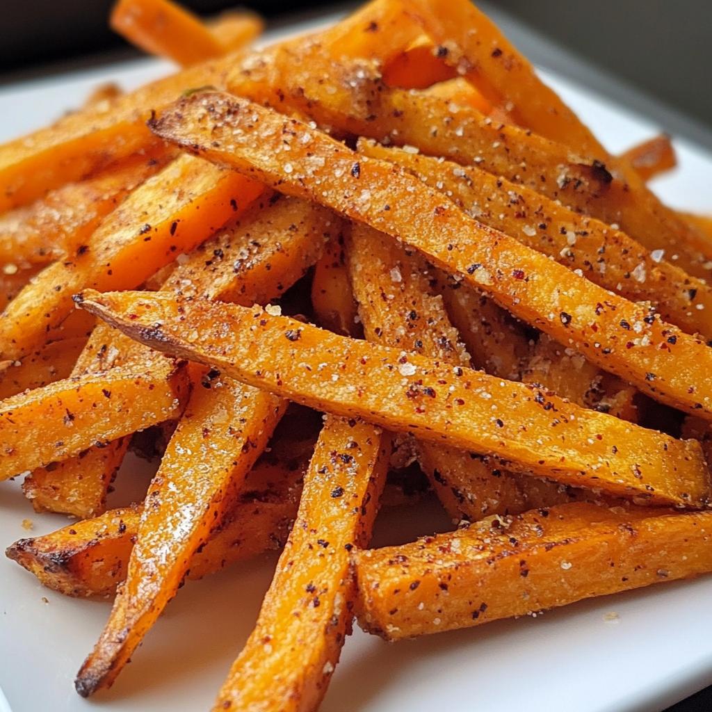Süßkartoffelpommes Heißluftfritteuse