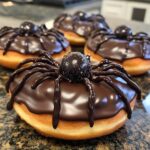 Spinnen-Ei-Donuts – Gruselige Halloween-Leckerei