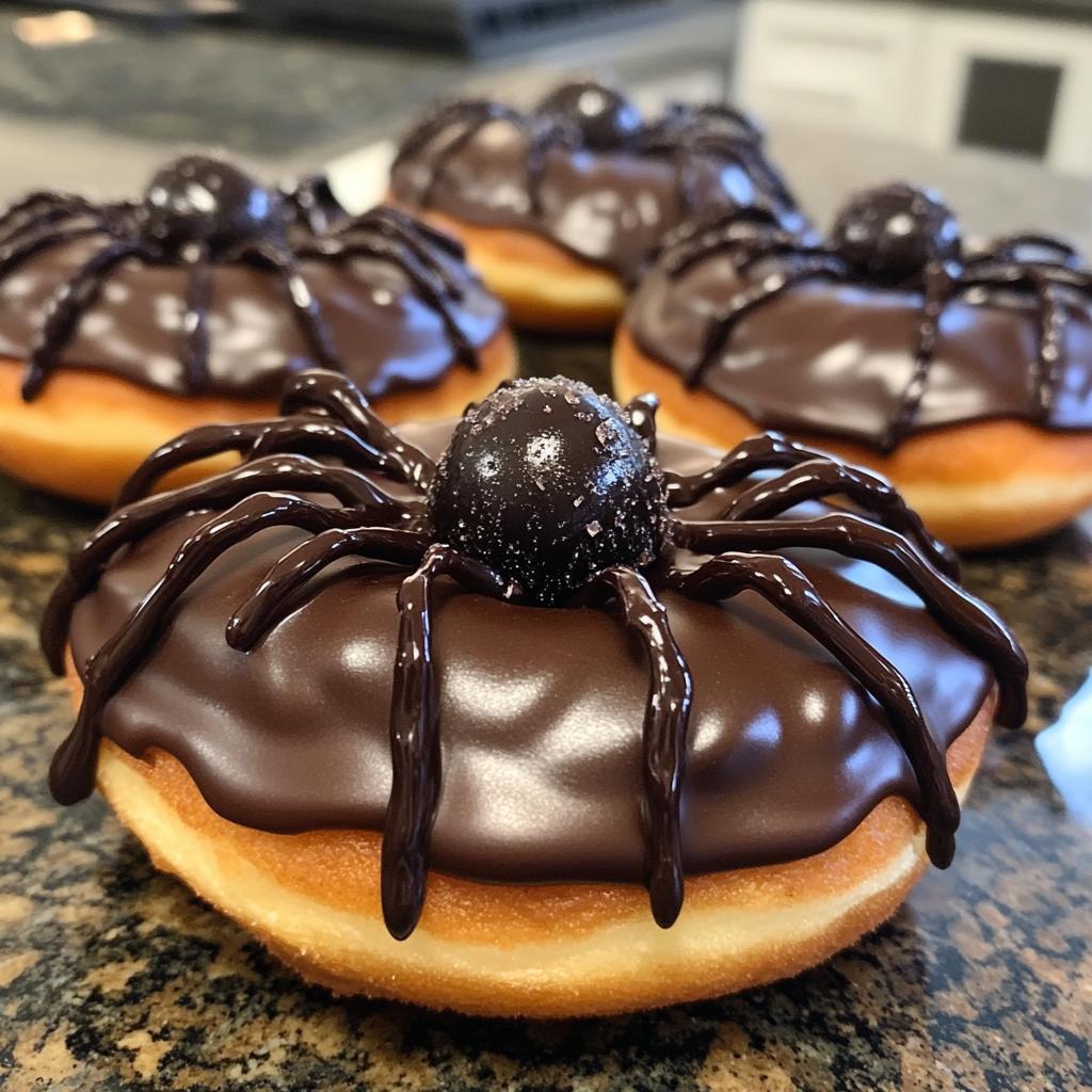 Spinnen-Ei-Donuts – Gruselige Halloween-Leckerei