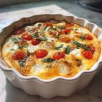 Unwiderstehlicher Krustenloser Caprese-Quiche-Salat in 35 Minuten