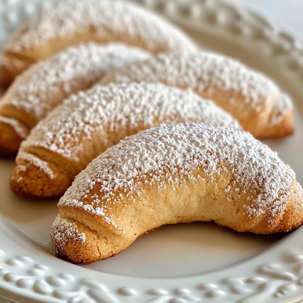 Vanillekipferl mit gemahlenen Nüssen für mehr Aroma.