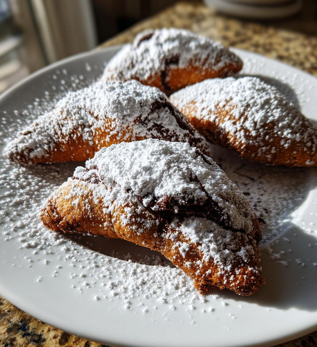 Weihnachtliche Schokokipferl mit Kakao