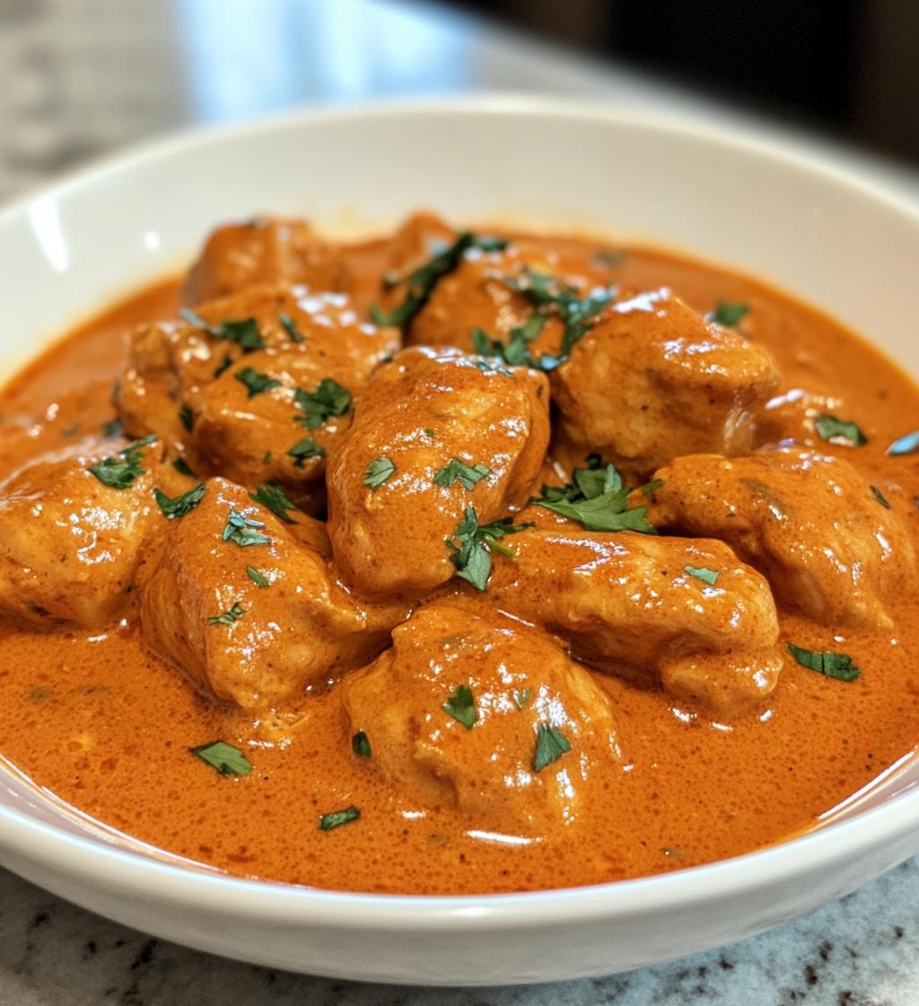 Zartes Butterhähnchen in Cremiger Tomatensauce