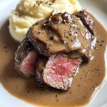 Zartes Rinderfilet in Cognac-Cremesauce