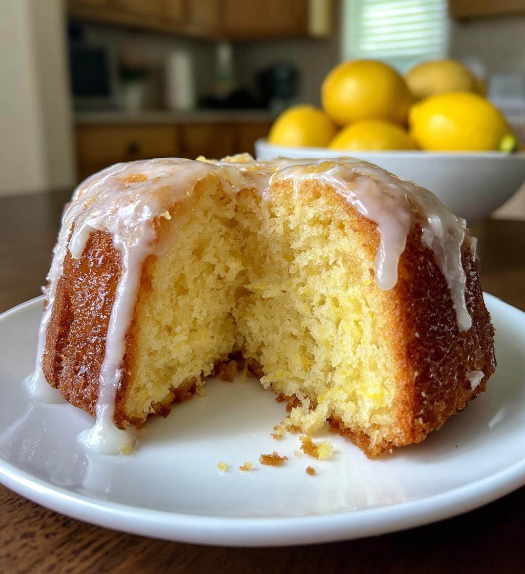 Zitronenkuchen mit Zuckerguss