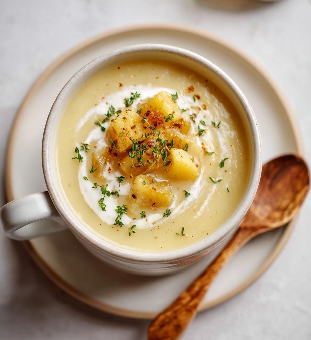 Altmodische Kartoffelsuppe