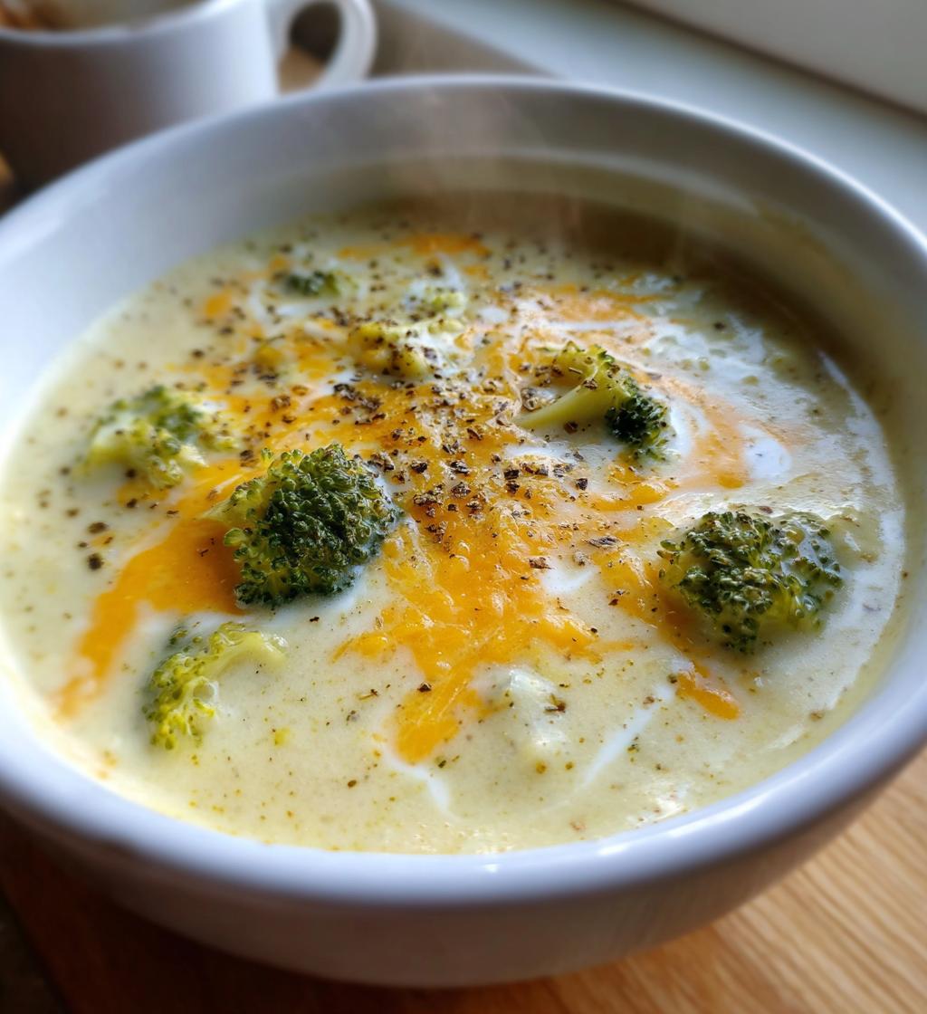 Brokkoli-Cheddar-Kartoffelsuppe