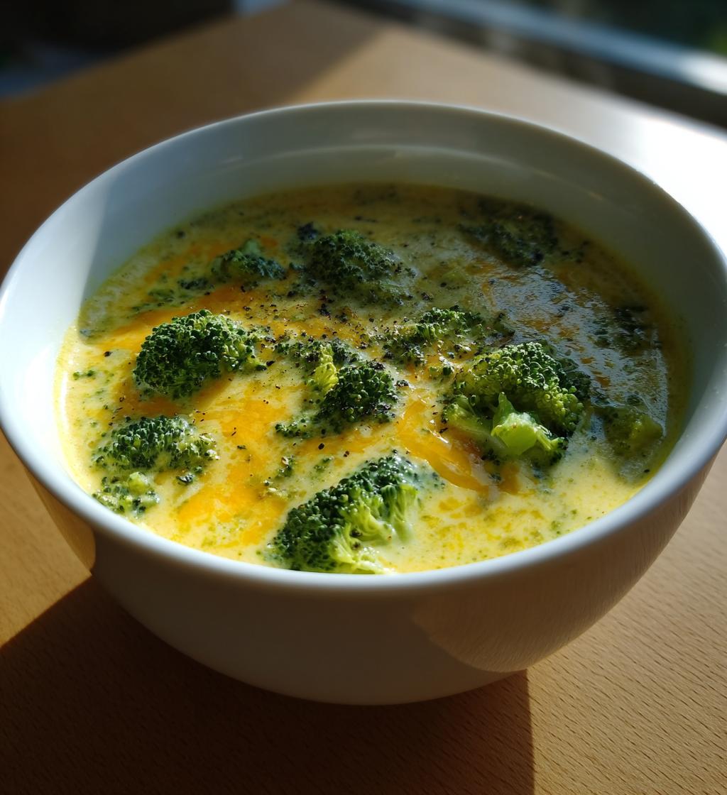 Brokkoli-Cheddar-Kartoffelsuppe