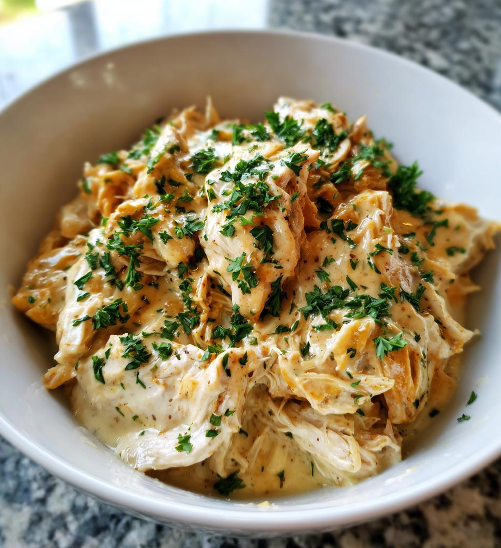 Cremiges Ranch-Hähnchen im Crockpot