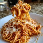 Crockpot-Hähnchen-Spaghetti