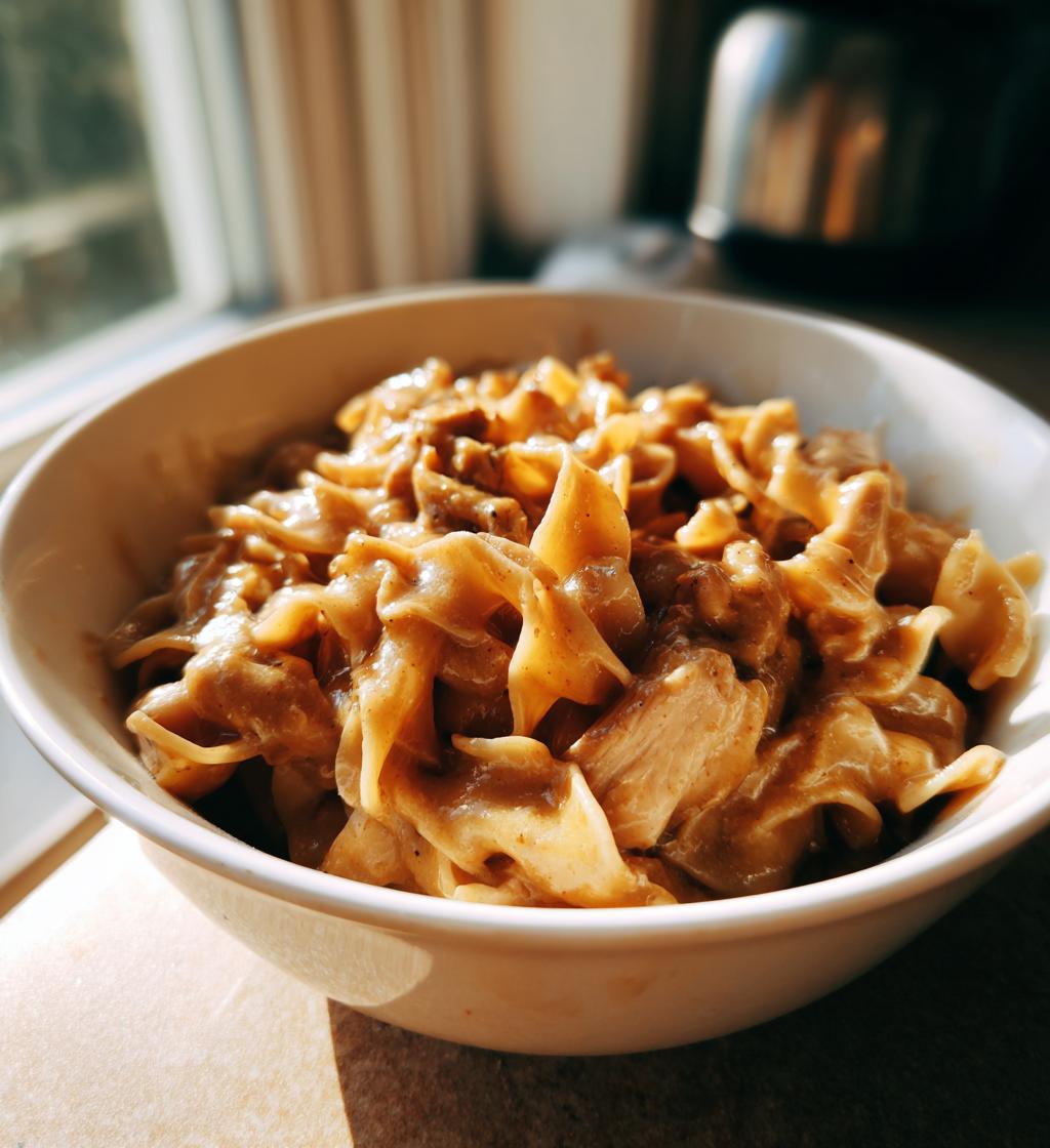 Crockpot-Hähnchen mit Nudeln