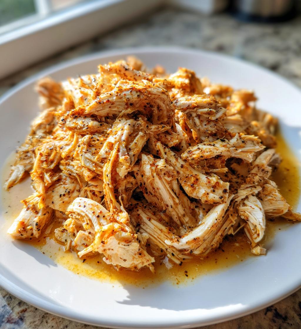 Crockpot-Rezept für zerkleinertes Hähnchen