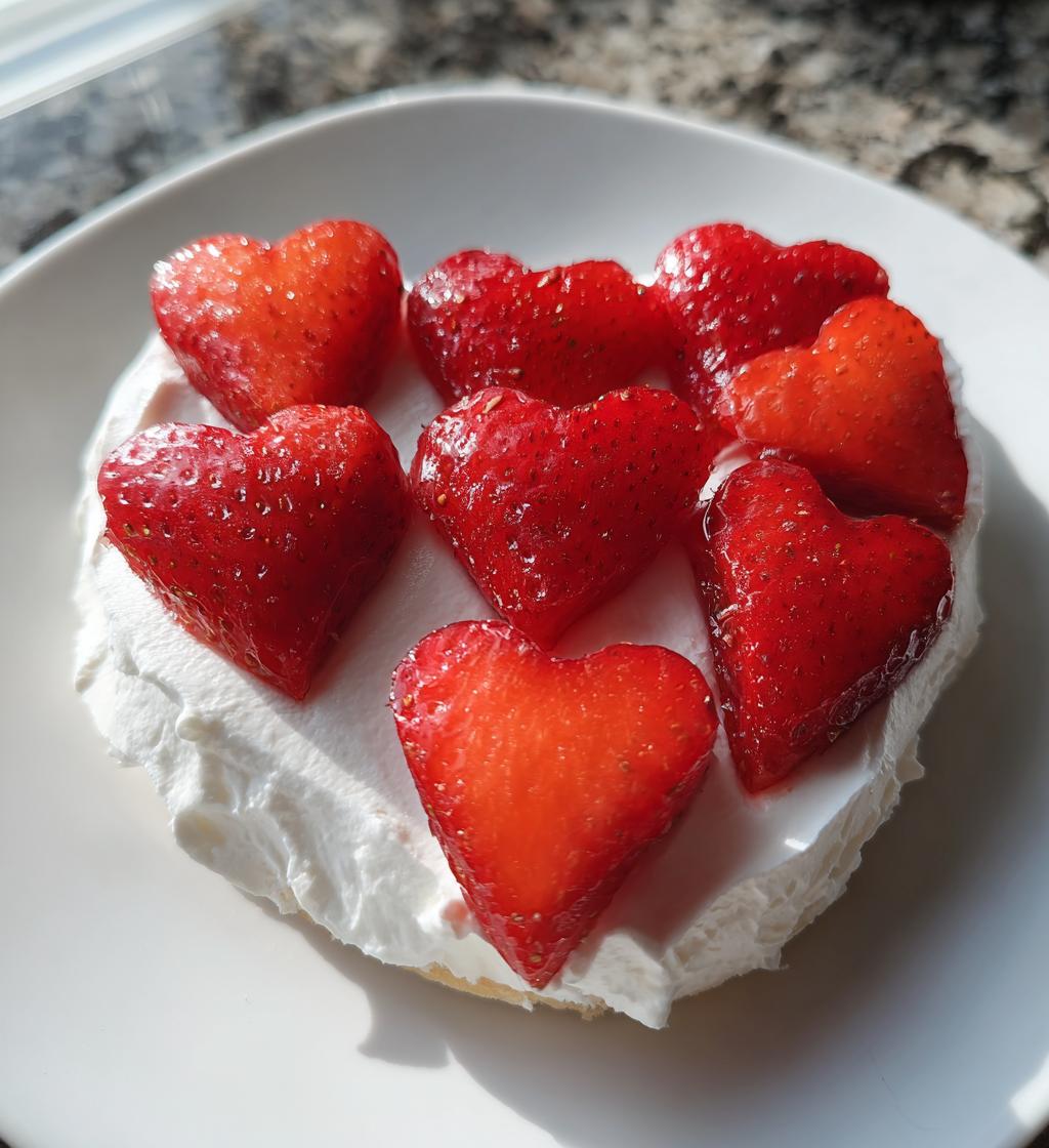 Erdbeer-Herz-Dessert