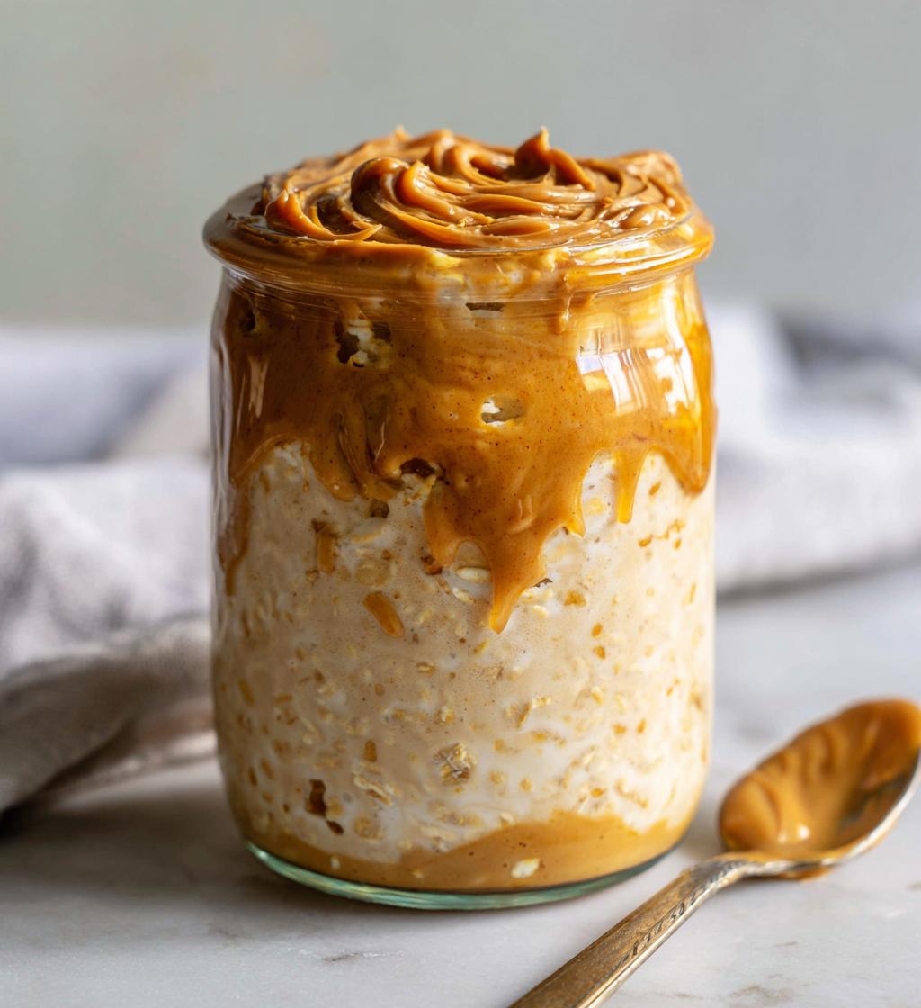 Erdnussbutter Overnight Oats