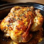 Ganzes Hähnchen im Crockpot