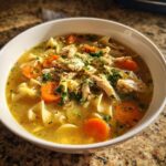 Hausgemachte Hühnernudelsuppe