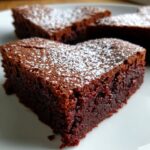 Herzförmige Brownies